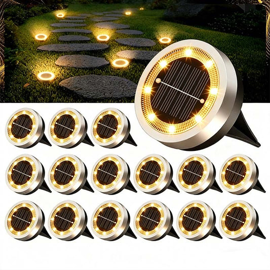 Solar-Gartenleuchte für den Außenbereich (4er-Pack)