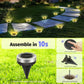 Solar-Gartenleuchte für den Außenbereich (4er-Pack)