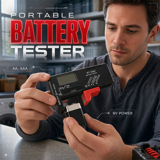 🔋📟 Digitaler Batterietester – universell, präzise, einfach – für AAA, AA, 9V, Auto & mehr – sofort einsatzbereit! ⚡