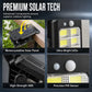 Solarbetriebene Klemmleuchte mit Bewegungsmelder