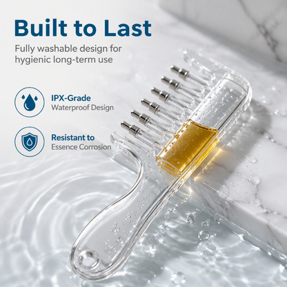Transparent Hair Oil Applicator Comb