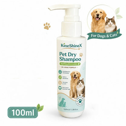 Shampoo-Mousse für Haustiere, das ohne Ausspülen auskommt