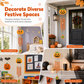 🎃 50% RABATT! 🪵 Holz-Kürbis-Bastelset – DIY-Windspiel für Halloween ✨