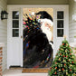 🎄 Weihnachtliche Türabdeckung, 90 × 180 cm