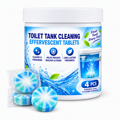 Brausetabletten zur Reinigung von Toilettenschüssel und Spülkasten