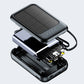 Autarkes Mini-Solarstrom-Ladegerät mit integriertem Kabel