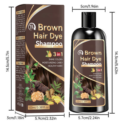 Pflanzliches 3-in-1-Haarfärbeshampoo