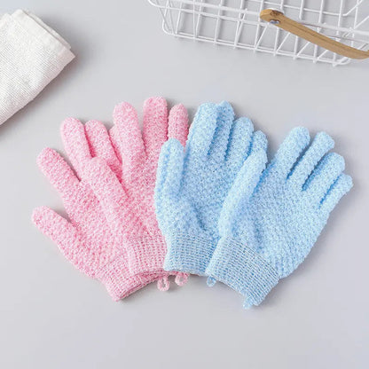 Peeling-Badhandschuhe mit fünf Fingern