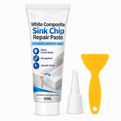 Weiße Reparaturpaste für Ecken von Verbundspülen