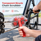 Transparentes Fahrradketten-Reinigungswerkzeug zur Entfettung und Wartung
