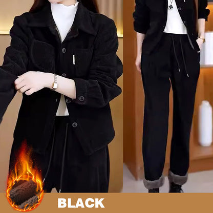 [Ideales Geschenk] Winter-Vintage-Anzugjacke und -Hose für Damen